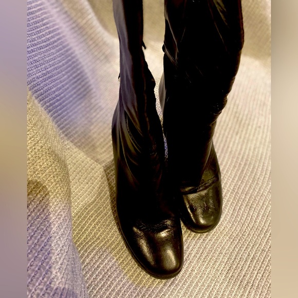 Zara Leather Knee-high Dress Boots - Picture 2 of 9